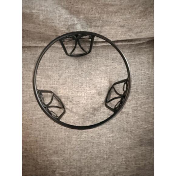 Longaberger Wrought Iron Pedestal Plant Stand Plate Stand 6” - Picture 5 of 7